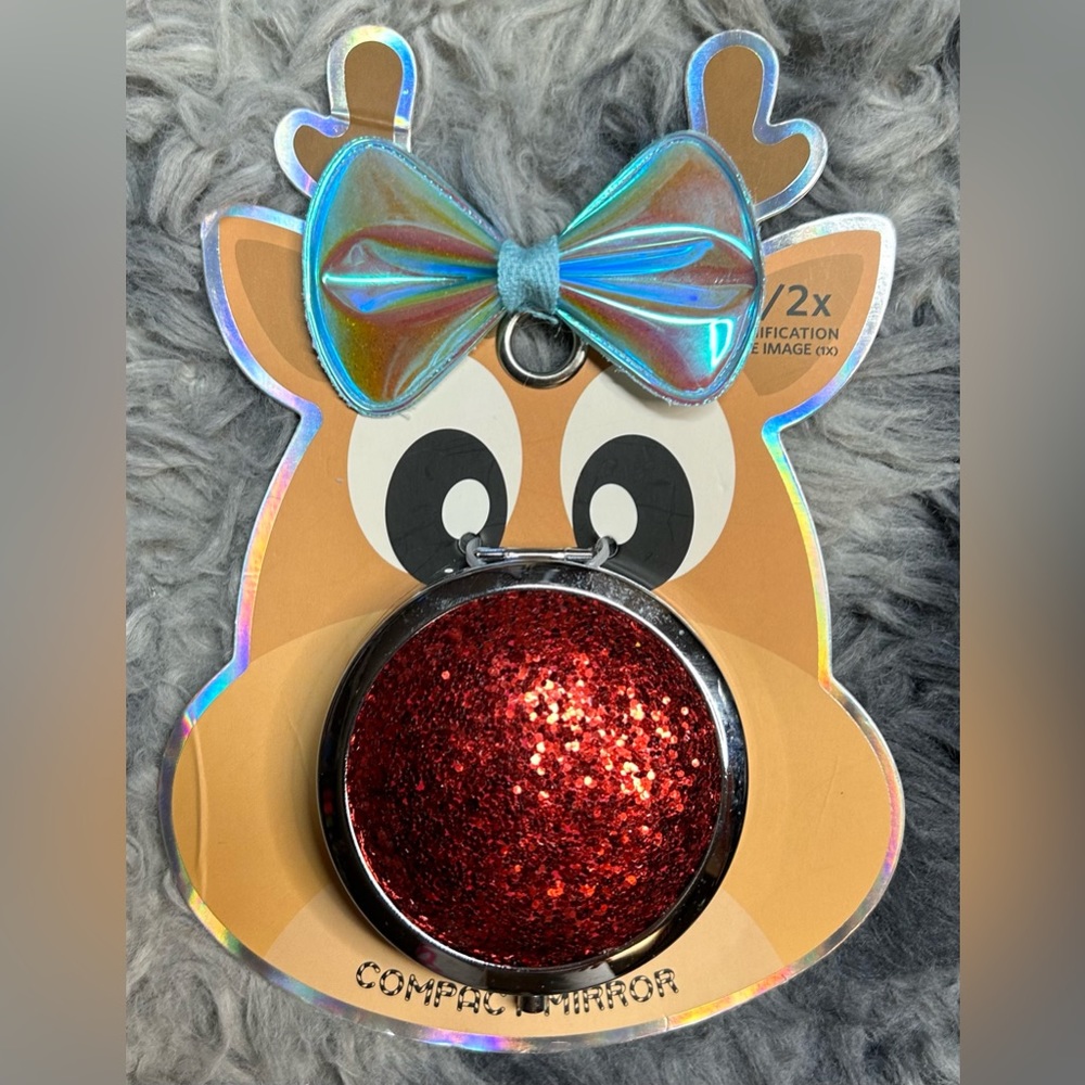 DANIELLE Creations Holiday Glitter Compact Mirror